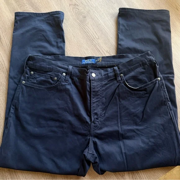 Ralph Lauren Navy Chinos - Picture 3 of 5